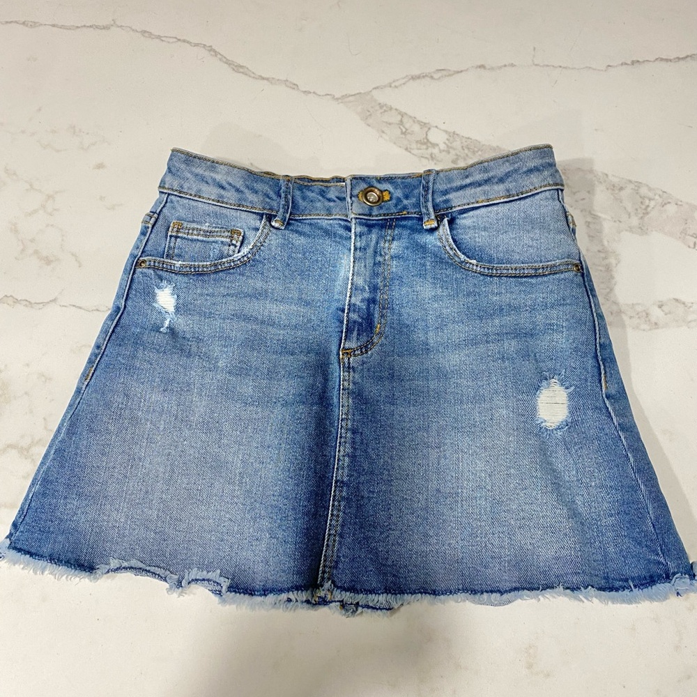 ZARA GIRLS Denim Skirt size9 / 134cm